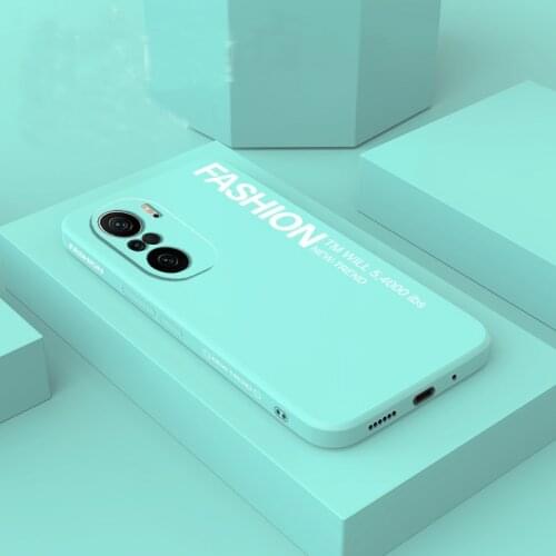 For Xiaomi POCO F3 Case Soft Liquid silicone Square fashion Skin protective Back Cover Case For Xiaomi POCO F2 Pro phone shell