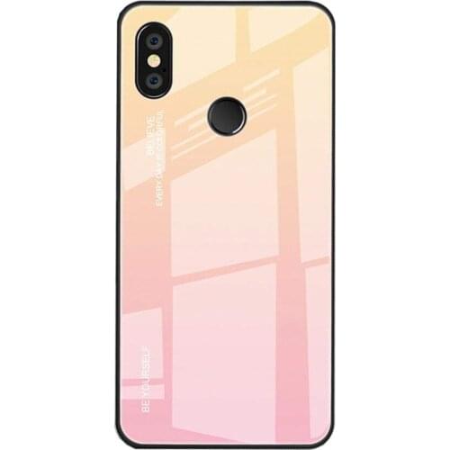 Gradient Color Tempered Glass Case Goglor Cover for Xiaomi 8 9 se mix3 Redmi K20 Note 5 6 a Pro Case