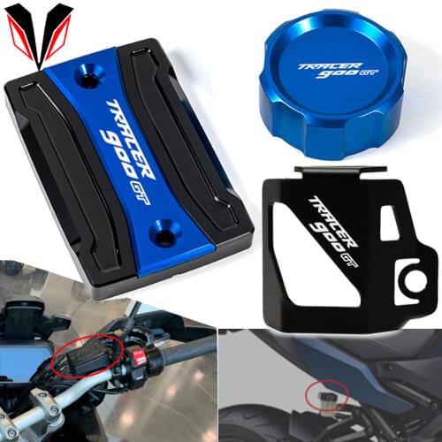 For Yamaha TRACER 900 /GT 900GT 2018 2019 2020 Motorcycle Rear & Front Brake Fluid Cylinder Master Reservoir Cover Oil Cap