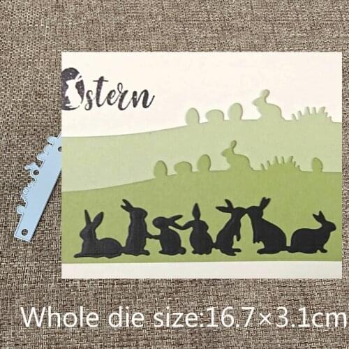 XLDesign Craft Metal Cutting Dies cut die Easter bunny eggs decoration Scrapbooking Album Paper Card Craft Embossing Die Cuts
