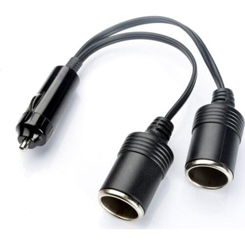 New 12V-24V Dual Port Car Cigarette Lighter Power Charger Adapter Socket Splitter Female Socket Connector Adapter Drop Shipping