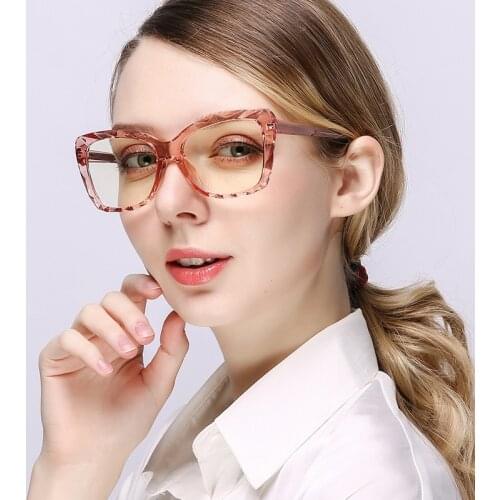 Anti-blue glasses woman retro TR90 glasses frame computer glasses fashion ultra-light optical glasses woman 2009