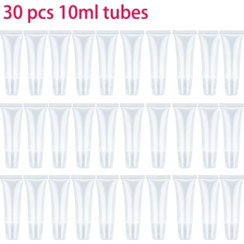 30pcs/lot Plastic Lip Gloss Tube DIY Lip Gloss Containers Bottle Empty Cosmetic Container Tool Makeup Organizer Tubes Wholesale