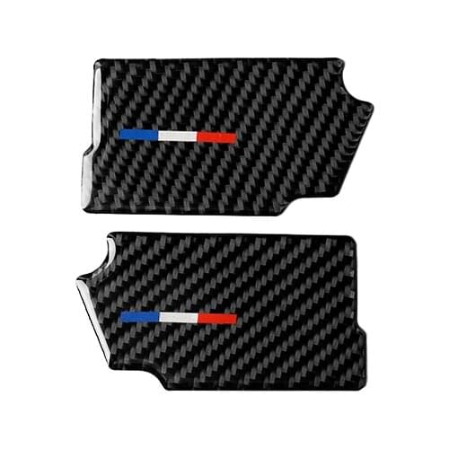 Fit For Ford Mustang Carbon Fiber Interior Door Handles Door Bowl Decorative Cover Trim Car Styling Sticker Auto Accessories