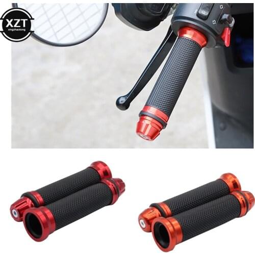 Motorcycle Handlebar Grips Hand Rubber Pedal Biker Scooter Anti-Slip Modified Handlebar Throttle Turn Grip Settle Handle Grips