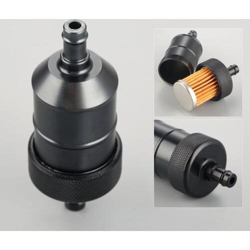 5Color Motorcycle 8mm Petrol Gas Fuel Filter Cleaner CNC Aluminium For Motorcycle Pit Dirt Bike ATV Quad Inline Oil Fuel Filter