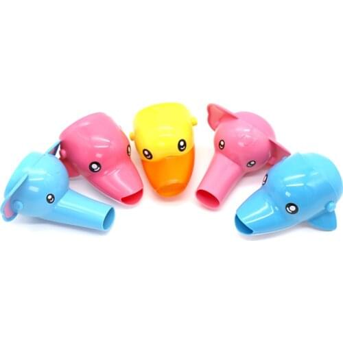 Baby Cartoon Faucet Extenders Children Washing Hand Water Tap Extension Tools Bathroom Accessories for Kids Bathing Sponge Tools