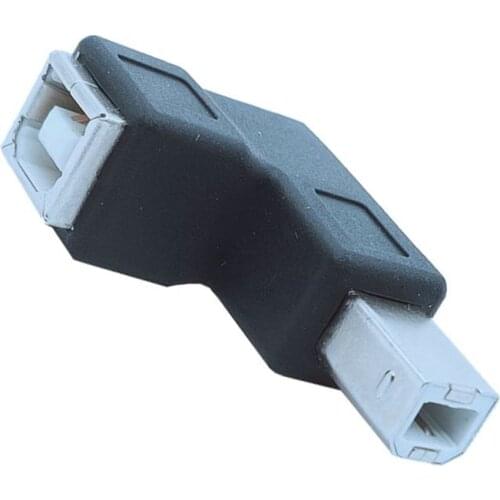 USB 2.0 B male to female 90 degree angle L type adapter plug printer jack