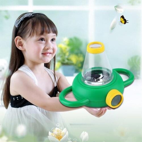 Two Way Bug Insect Observation Viewer Kids Toy Magnifier Magnifying Glass