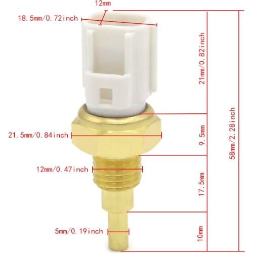 Radiator Fan Switch For Suzuki AN650 DL1000 DL650 DL650X GSF1250 GSF1250S GSF650 GSF650S Bandit GSR750 GSXR1000 13650-49X00