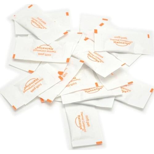 100PCS HALNZIYE New Thermal Grease Paste Compound Silicon CPU Heat Sink CPU Processor Cooling paste silicone Thermal grease