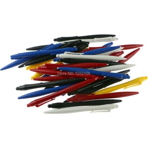 120pcs Multi-color plastic big Touch Pen stylus pen for WII U 3DS 3DSXL LL NDS NDSL