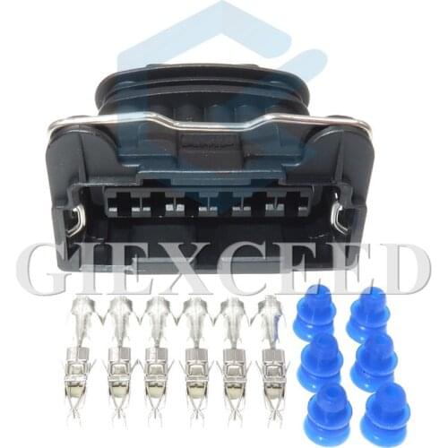 2 Sets 6 Pin 282236-2 Car Waterproof Female Electrical Wiring Harness Connector With Terminals And Seals