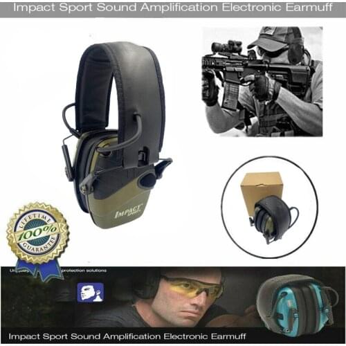 2021 Tactical Electronic Shooting Earmuff Anti-noise Headphone Sound Amplification Hearing Protection Headset Foldable Hot Sale
