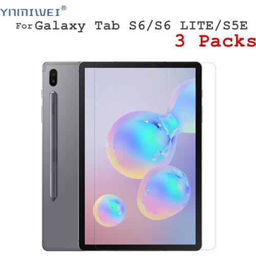 3Packs Glass Protector For Samsung Galaxy Tab S6 10.5 2019 Screen Protective Film For Samsung Galaxy Tab S6 Lite P610 S5E T720