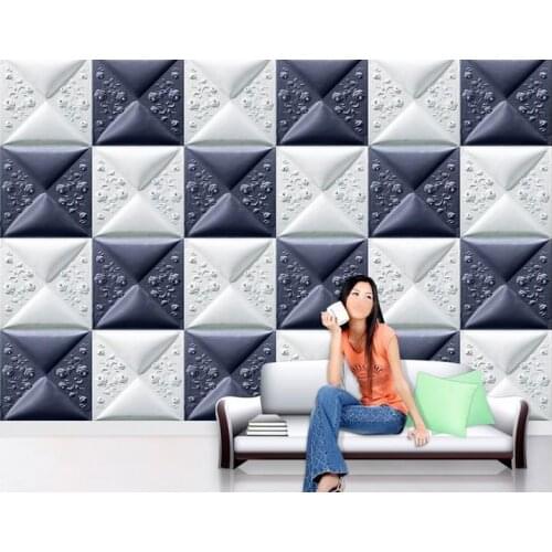 3d wallpaper for room Exquisite imitation leather carved murals wall 3d wallpaper 3d customized wallpaper