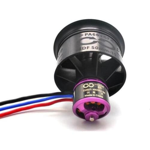 50mm Ducted Fan 11-blades 3s 4s 4900kv 4300kv Propeller Motor Rc Models