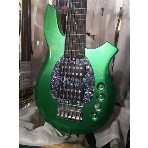 Custom 6 string guitar bass ,basswood body,burl maple veneer,19mm space ,neck through body,6 strings bass