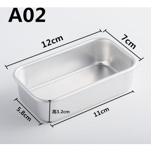 Aluminium Loaf Pan Rectangle Baking Cake Mold Bread Tin Tray Non-Stick Cheese Box Kitchen Baking Tool