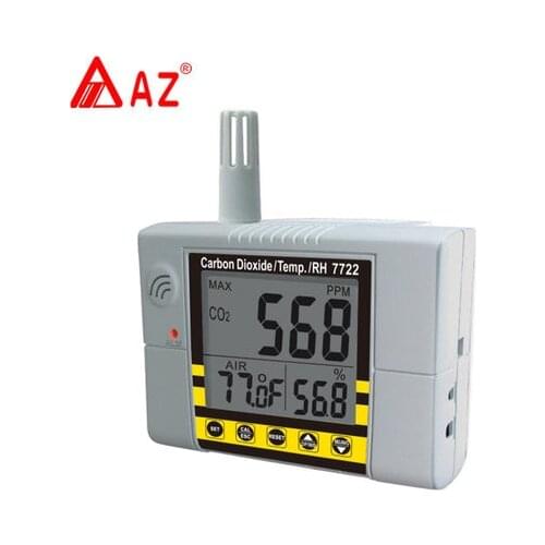 AZ7722 3 IN 1 Air Quality Monitor CO2 Temperature Humidity Tester Meter Carbon Dioxide Tester CO2 Gas Detector Analyzer Meter