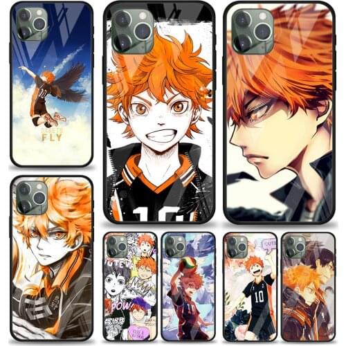 Anime Volleyball Haikyuu for Apple iPhone 12 Pro Max Mini 11 Pro XS Max X XR 6S 6 7 8 Plus Luxury Tempered Glass Phone Case