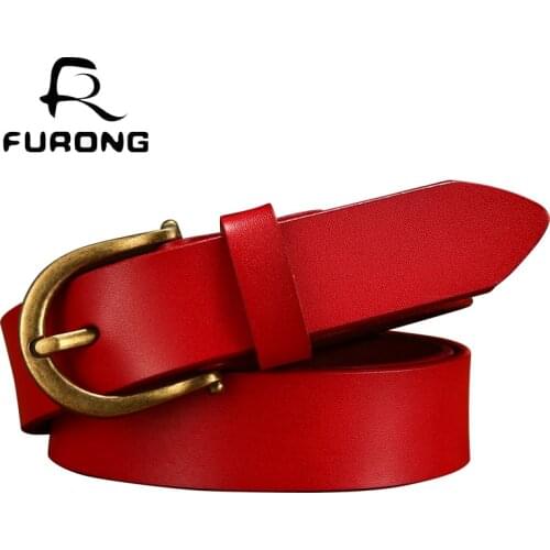 Designer Belts Women Gifts Cowskin Leather Women Belt Genuine Leather Drop Shipping Jeans Pin Buckle Belt Female Best Quality