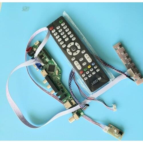 Kit for B101AW02 V3/V0/V3 TP 1024x600 Audio 40pin AV Display USB LCD Screen remote HDMI TV VGA Monitor Controller board Panel