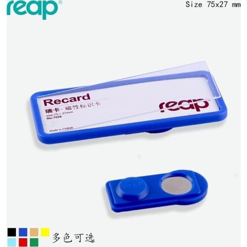 High 50pcs/lot Quality Candy colors reuseable DIY Employee Badge Staff Name Tag For Retail Stores Hotels (magnet Version)