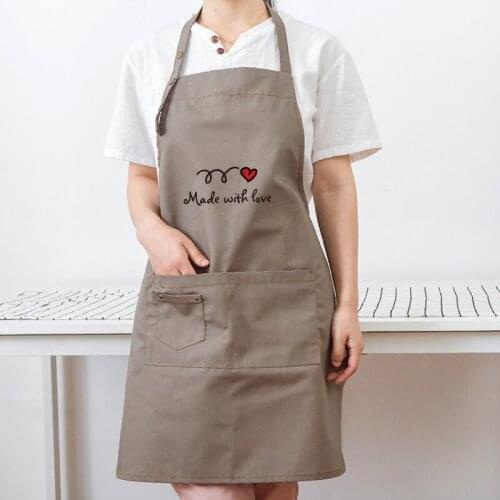 Korean version of the fashion cross-style sleeveless apron dirt-resistant anti-fouling small fresh couple models cute home clean