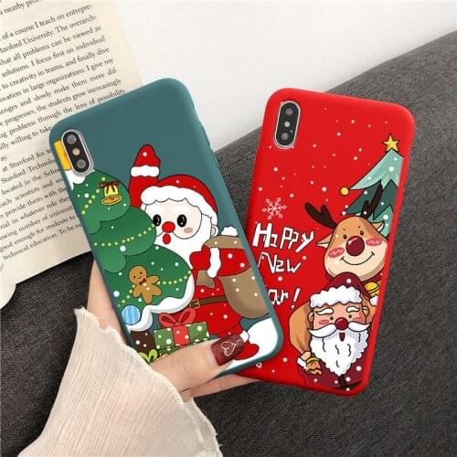 Cartoon TPU Case For Samsung Galaxy A10 A20 A30 A20E A21S A31 A40 A41 A50 A51 A70 A71 A91 S9 S10 S20 Plus Ultra Christmas Cover