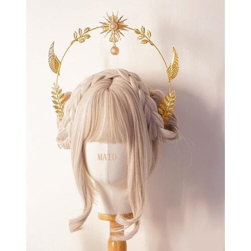 Lolita original hand-made hair accessories light gorgeous flower wedding headdress role-playing Kawaii Girly heart Clothing prop