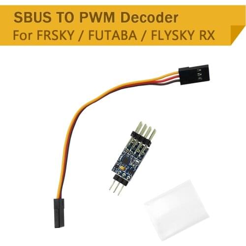 SBUS To PWM Decoder for Futaba FrSky X4RSB R-XSR RX4R XM+ XSR R9MM Receiver