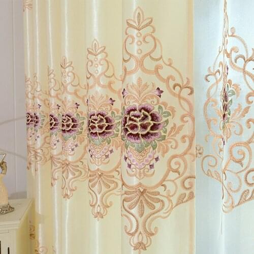 Modern Minimalism Curtains for Living Room Bedroom Shading Embroidered Windows Curtains European Style Curtains Home Decoration
