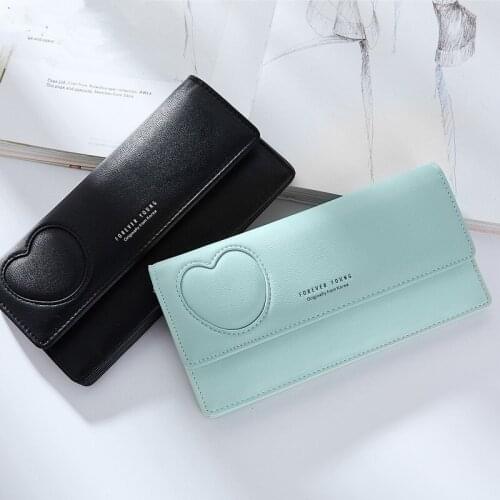 2017 PU Leather Women Wallet Long Purse Vintage Solid multiple Cards Holder Clutch Fashion Standard Wallet