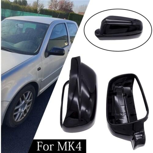 1 Pair Car Rearview Mirror Covers for Volkswagen Golf 4 IV MK4 GTI R Bora Jetta Passat B5 Auto Side Door Mirror Box Shell Parts