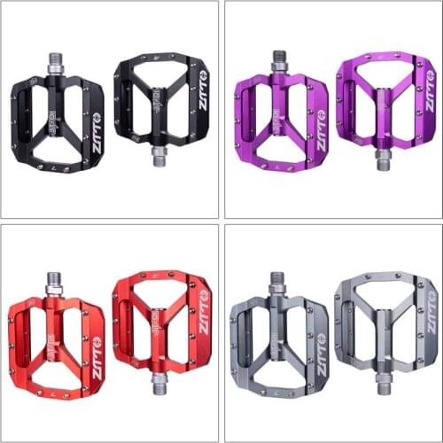 1 Pair MTB Bicycle Cycling Road Mountain Bike Flat Pedals Aluminum Alloy Pedals U2JB