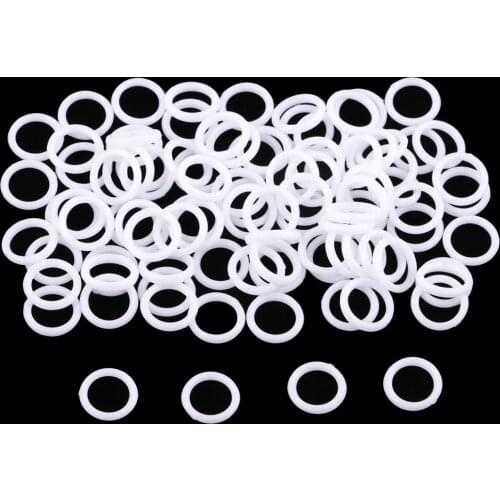 100 Pieces Nylon Bra Strap Adjuster Slider O Ring Lingerie DIY Sewing Crafts 6mm