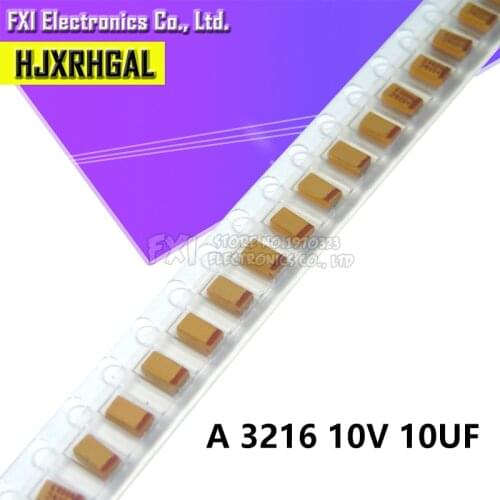 20pcs A 3216 10uF 10V 106 106C SMD tantalum capacitor New original