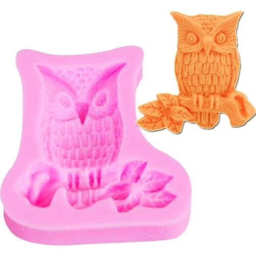 7 Kinds Owls UV Resin Silicone Mold Fondant Chocolate Candy Gumpaste Lollipop Crystal Epoxy Soft Clay Bake Tools C359