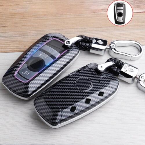 ABS Carbon Fiber Car Remote Key Case Cover For BMW 1 3 5 7 Series F10 F15 F30 F18 520 525 X3 X4 X5 M3 M5 M5 Key Protecition Fob