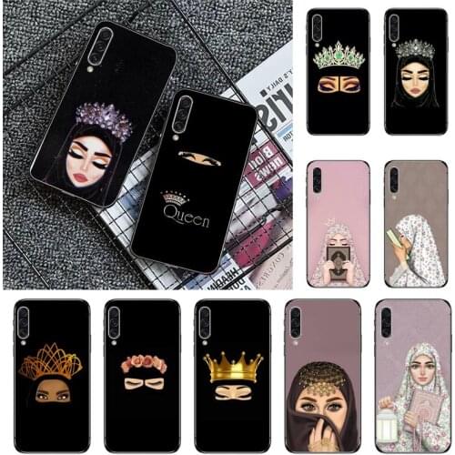 Muslim Islamic Gril Eyes Arabic Hijab Phone Case For Samsung galaxy A S note 10 7 8 9 20 30 31 40 50 51 70 71 21 s ultra plus
