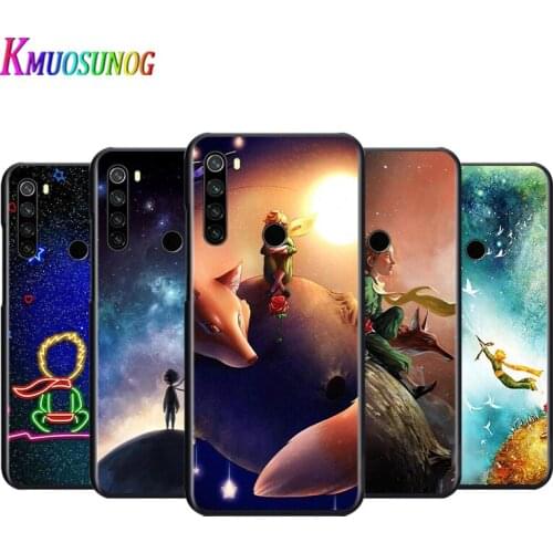 Cute Anime Little Prince For Xiaomi Redmi Note 4 4X 5 5A 6 7 8 8T 9S/T 10 10S 5G Global version Por Max Black Soft Phone Case