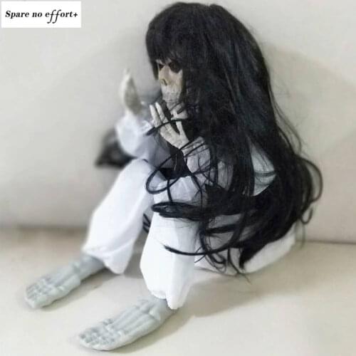 Halloween Decoration Electric Horror Props Toys Housekeeper Witch Halloween Standing Ghosts Home Haunted House Bar Doorway Decor