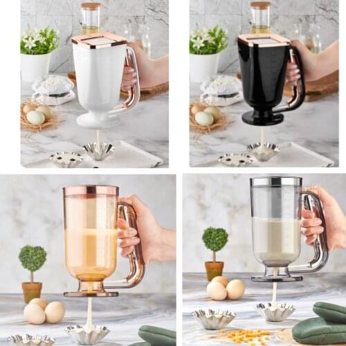 VIP Pancake Cupcakes Batter Dispenser Waffle Cake Dough Funnel Cream Separator Measuring Cup Doser Valve Baking Muffin Pourer