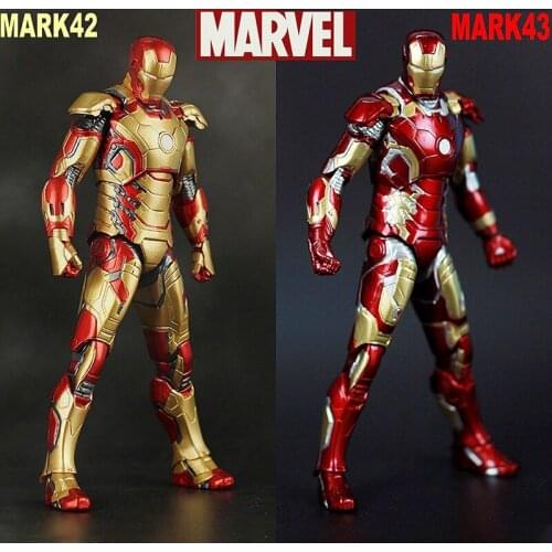 Marvel Iron Man Mk2mk3mk4mk42mk43 7-inch Movie Action Figure Iron Man Collection Juvenile Toy
