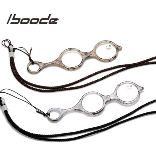 Iboode Foldable Cat Eye Reading Glasses Men Women Portable Folding Presbyopia Glasses With Diopter +1.0 1.5 2.0 2.5 3 3.5 4