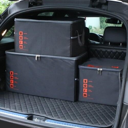 Car Organizer Box Oxford Cloth + High Quality PP Board Stowing Tidying Waterproof Trunk Multifunction Foldable Storage Bag