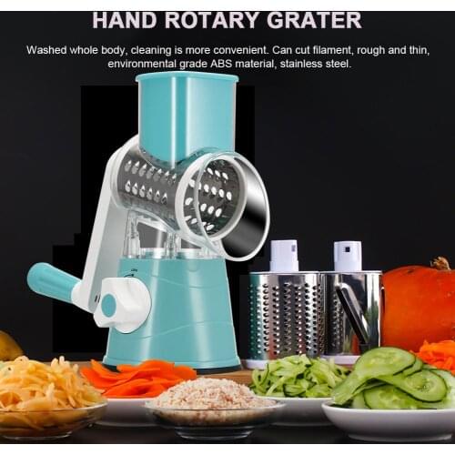 Multi-function Chopper Manual Rotating Grater Vegetable Fruit Cutter Kitchen Gadgets E2S
