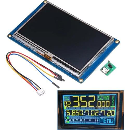Nextion NX4827T043 4.3 Inch 480x272 HMI Intelligent Smart USART UART Serial Touch TFT LCD Screen Module Display Panel For RSP