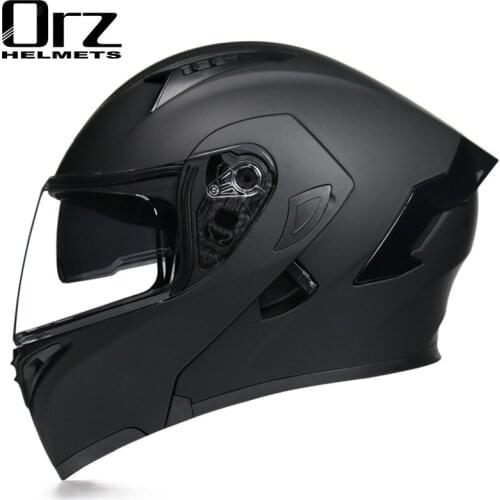 2021 Latest Motorcycle Helmet Voyage Racing Dual Lens Helmet Interior Visor DOT Approved Safety Modular Flip